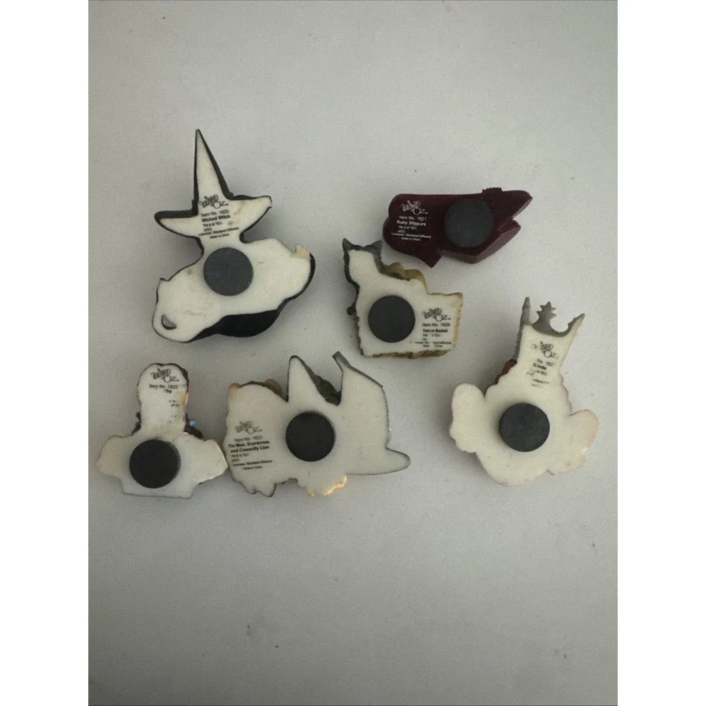 Vintage 1980's Wizard Of Oz Refrigerator Magnet Set